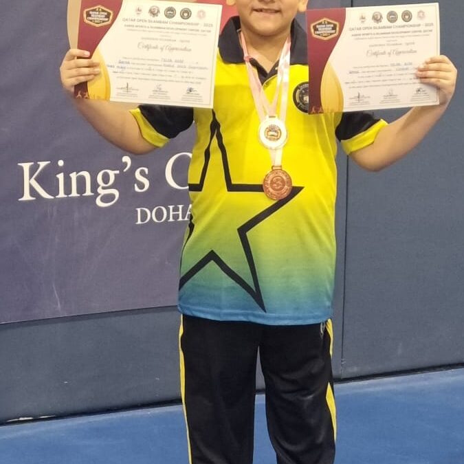 Grade 3 Monarchian Tyler Isaac Rose Secures Third Place at Qatar Open Silambam Championship