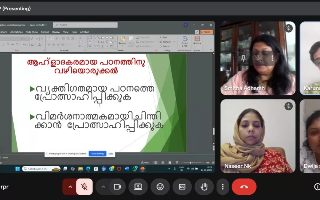 CPD Malayalam: Joyful Approaches in Malayalam Language teaching.